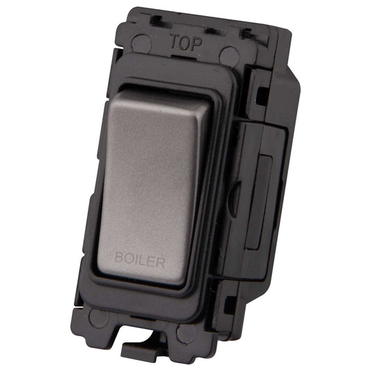 M2 Grid 20A DP Grid Switch marked Boiler Gunmetal