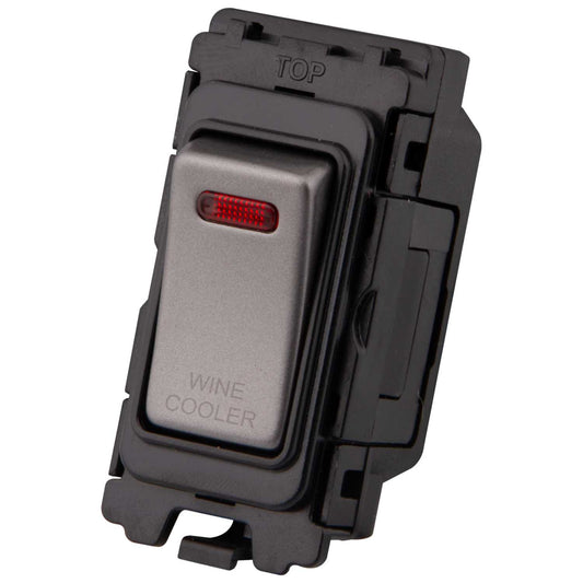 M2 Grid 20A DP Grid Switch with Neon marked Wine Cooler Gunmetal