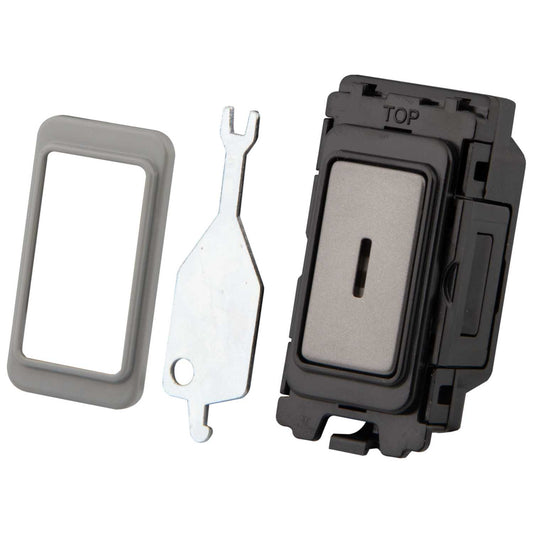M2 Grid 20A DP 2 Way Grid Key Switch Gunmetal