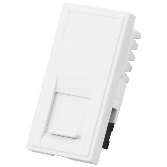 M2 Grid RJ45 CAT6 Euro Module White