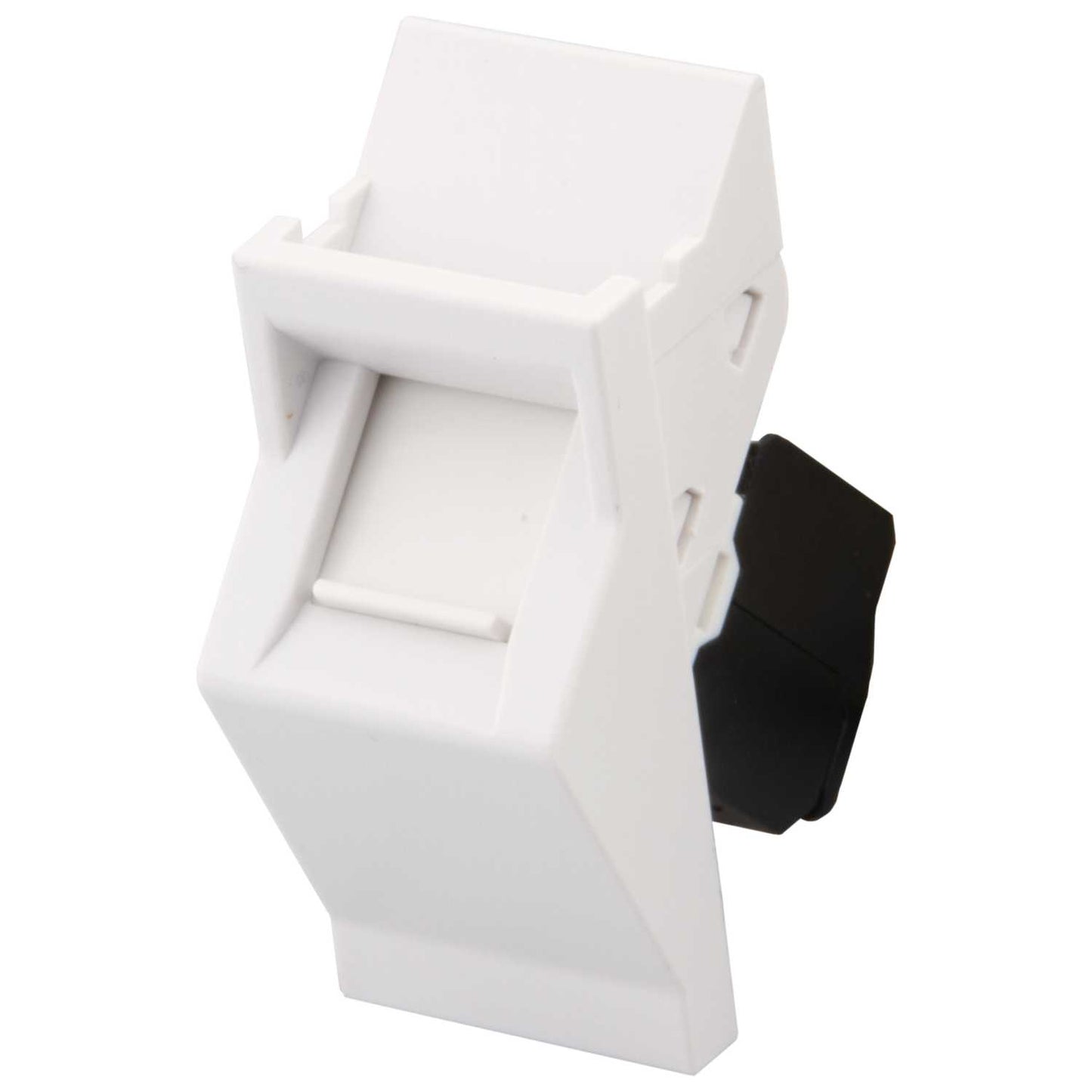 M2 Grid CAT6 Angled Euro Module White