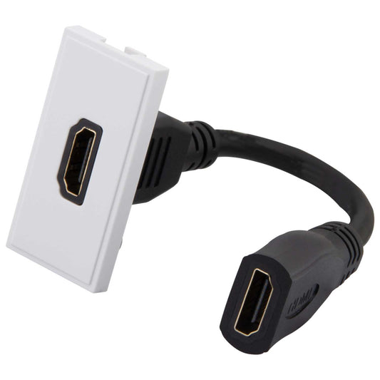 M2 Grid Hdmi Euro Module White