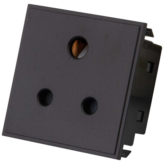 M2 Grid 5A Socket Euro Module Black