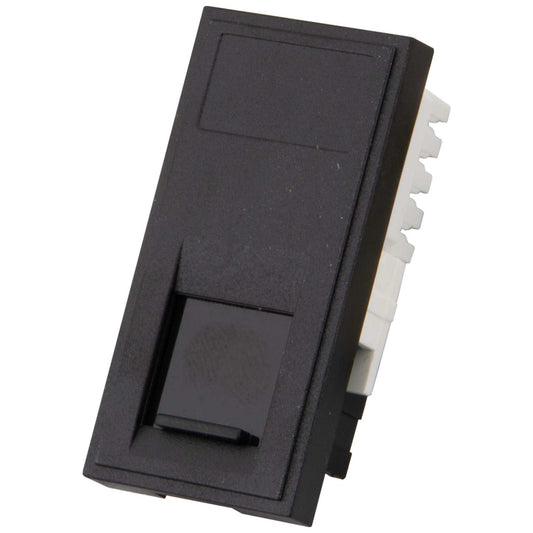 M2 Grid RJ45 CAT6 Euro Module Black