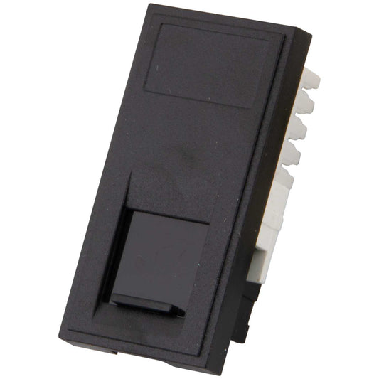 M2 Grid RJ45 CAT6A Euro Module Black