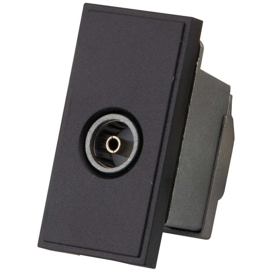 M2 Grid Female Coax Euro Module Black