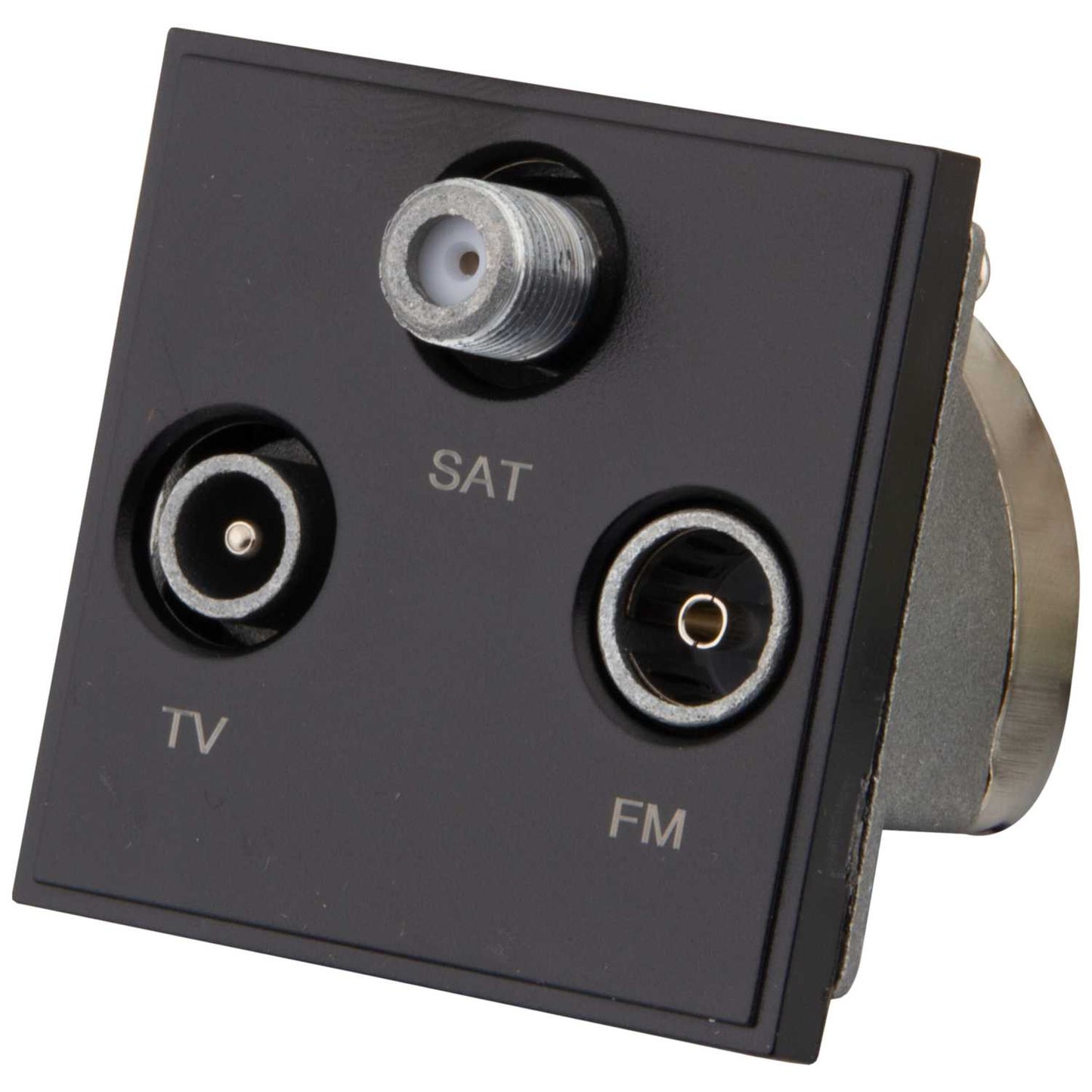 M2 Grid Television, Radio and Satellite Triplex Shielded Module Black