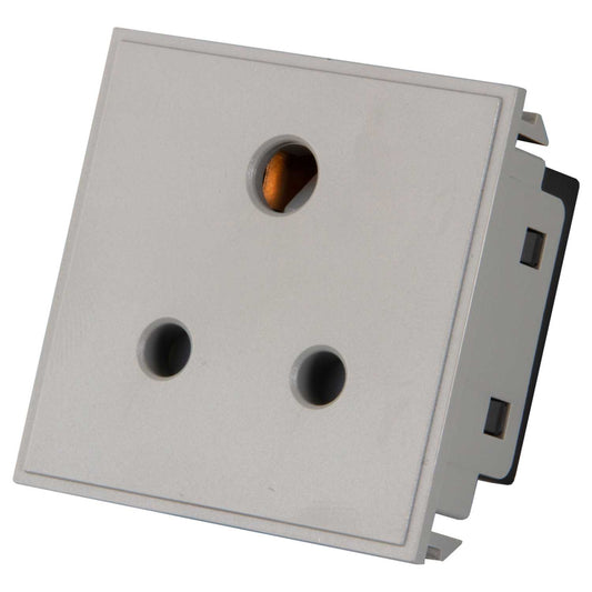 M2 Grid 5A Socket Euro Module Grey
