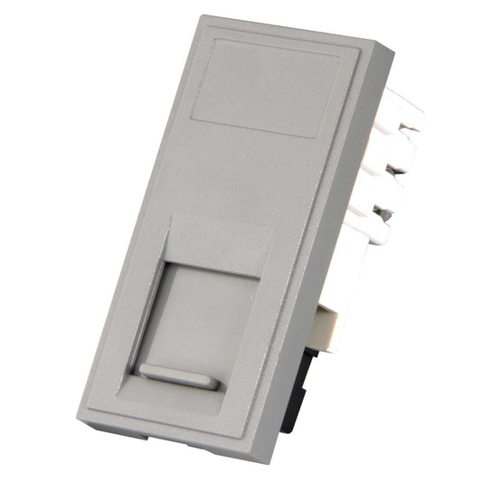 M2 Grid RJ45 CAT6 Euro Module Grey