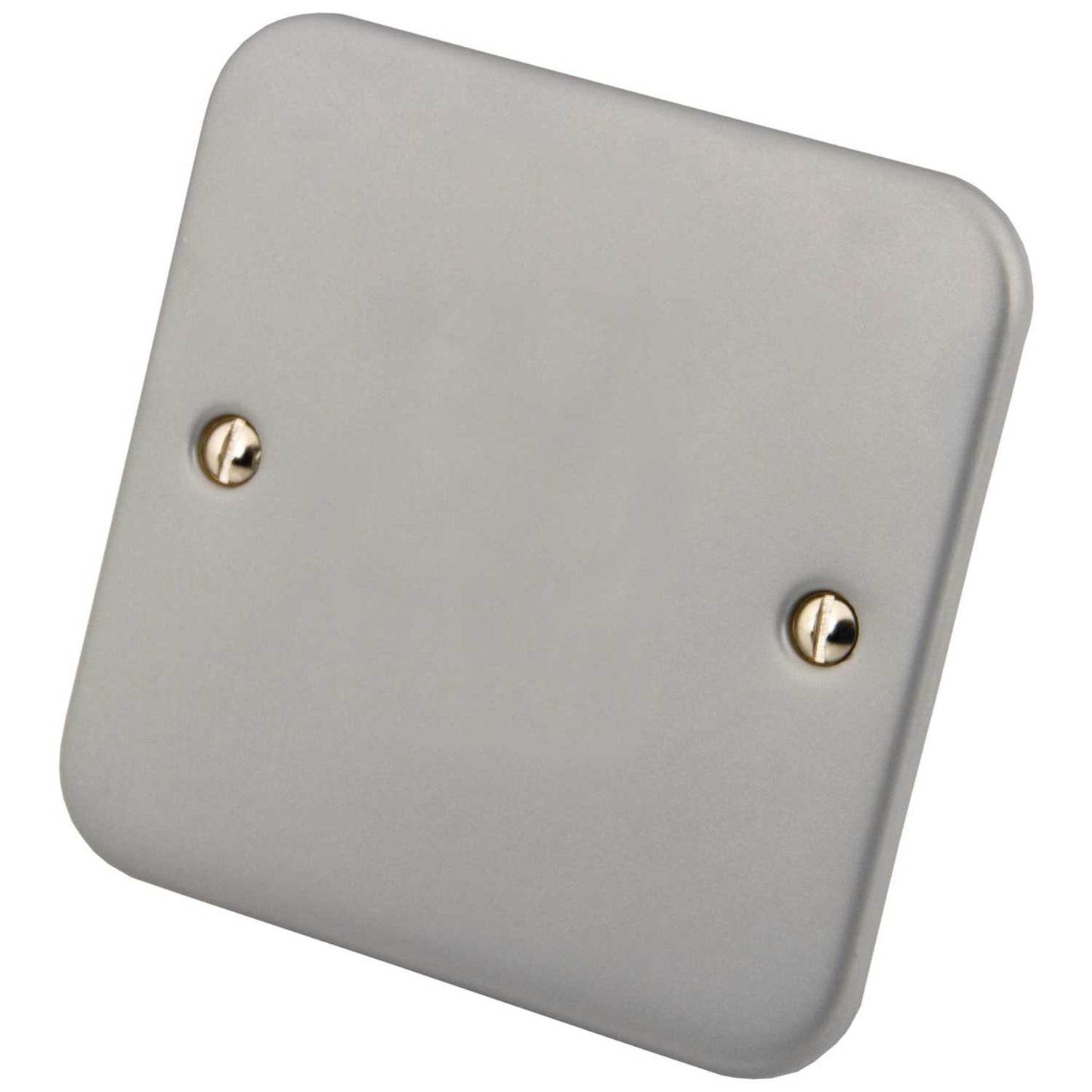 M2 Metal 1 Gang Blank Plate Metal Clad
