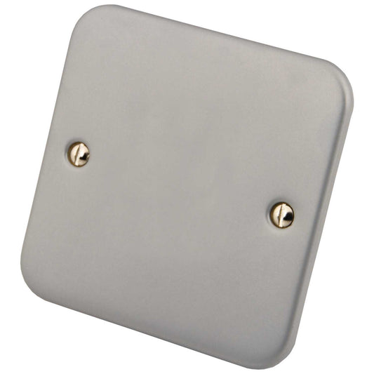 M2 Metal 1 Gang Blank Plate Metal Clad