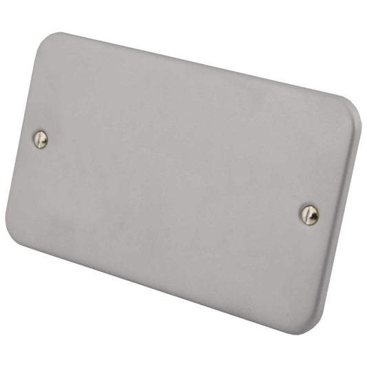 M2 Metal 2 Gang Blank Plate Metal Clad