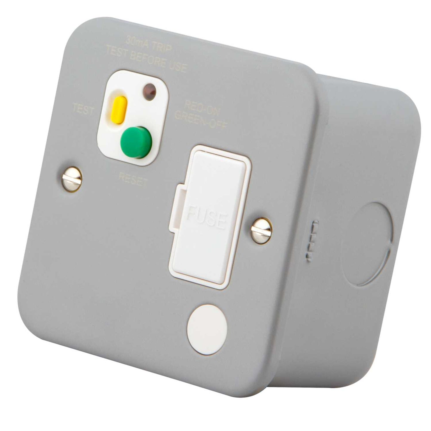 M2 Metal 13A Type A RCD Fused Spur Metal Clad