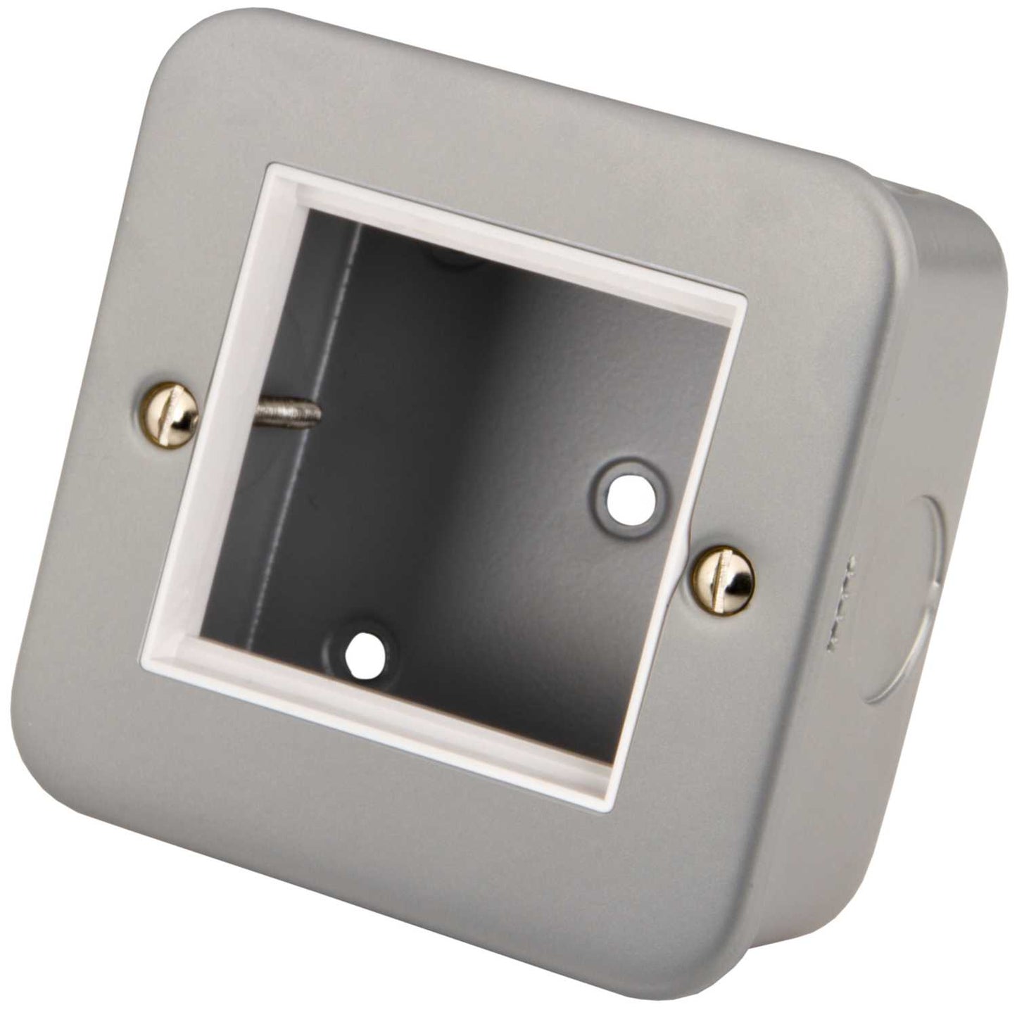 M2 Metal 1 Gang 2 Euro Module Plate and Back Box