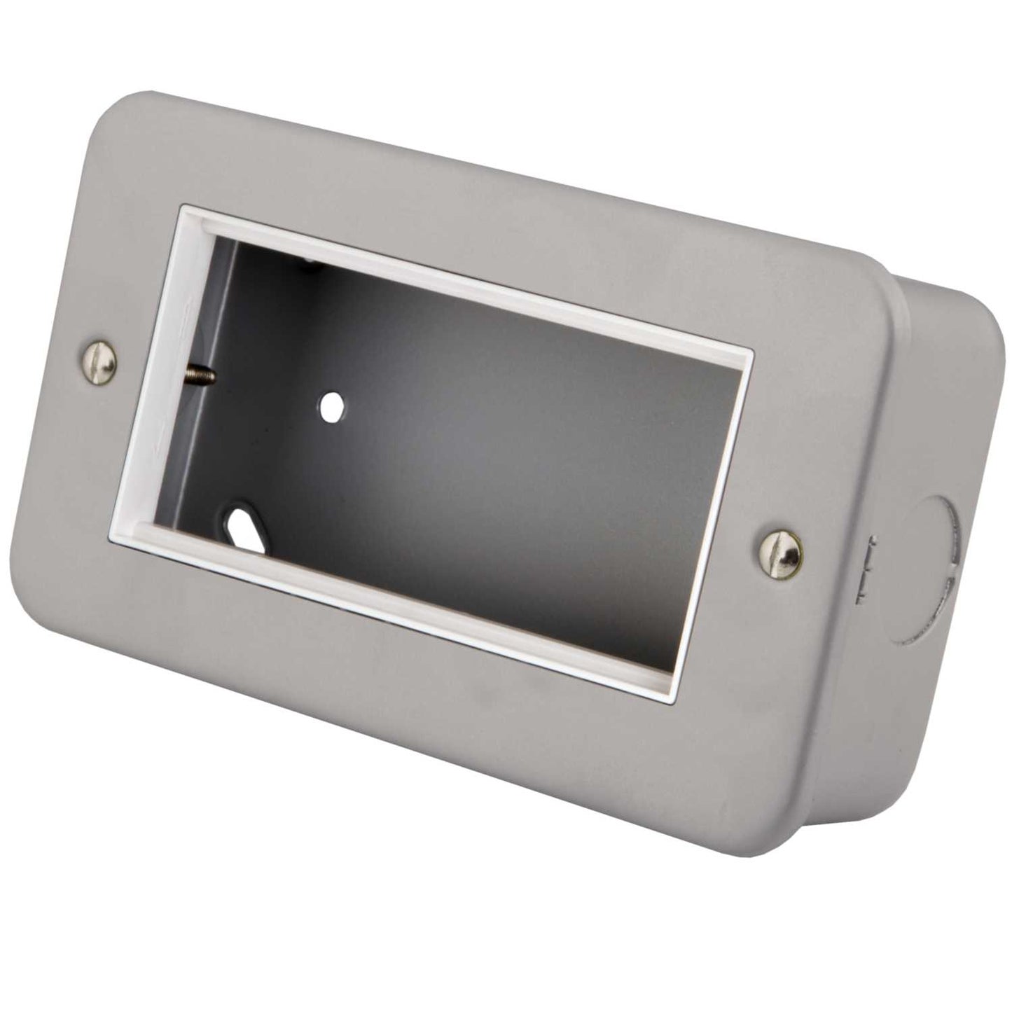 M2 Metal 2 Gang 4 Euro Module Plate and Back Box