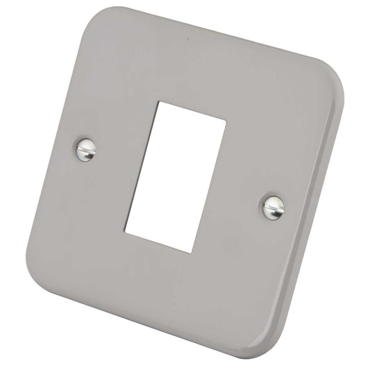 M2 Metal 1 Gang 1 LJ6C Module Front Plate Metal Clad