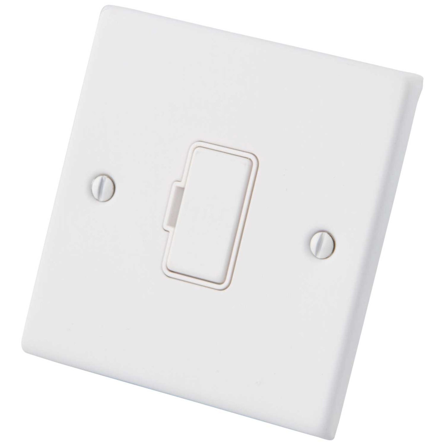 M2 Decorative 13A Unswitched Fused Spur White Insert Painted Matt White