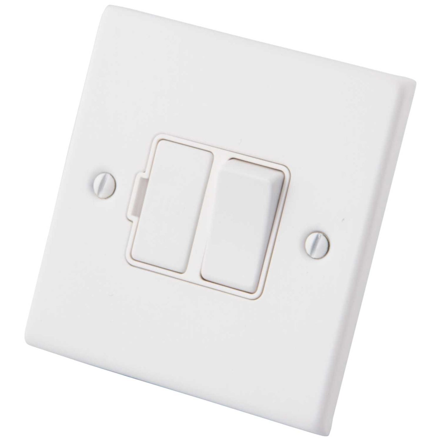 M2 Decorative 13A Switched Fused Spur White Insert Painted Matt White