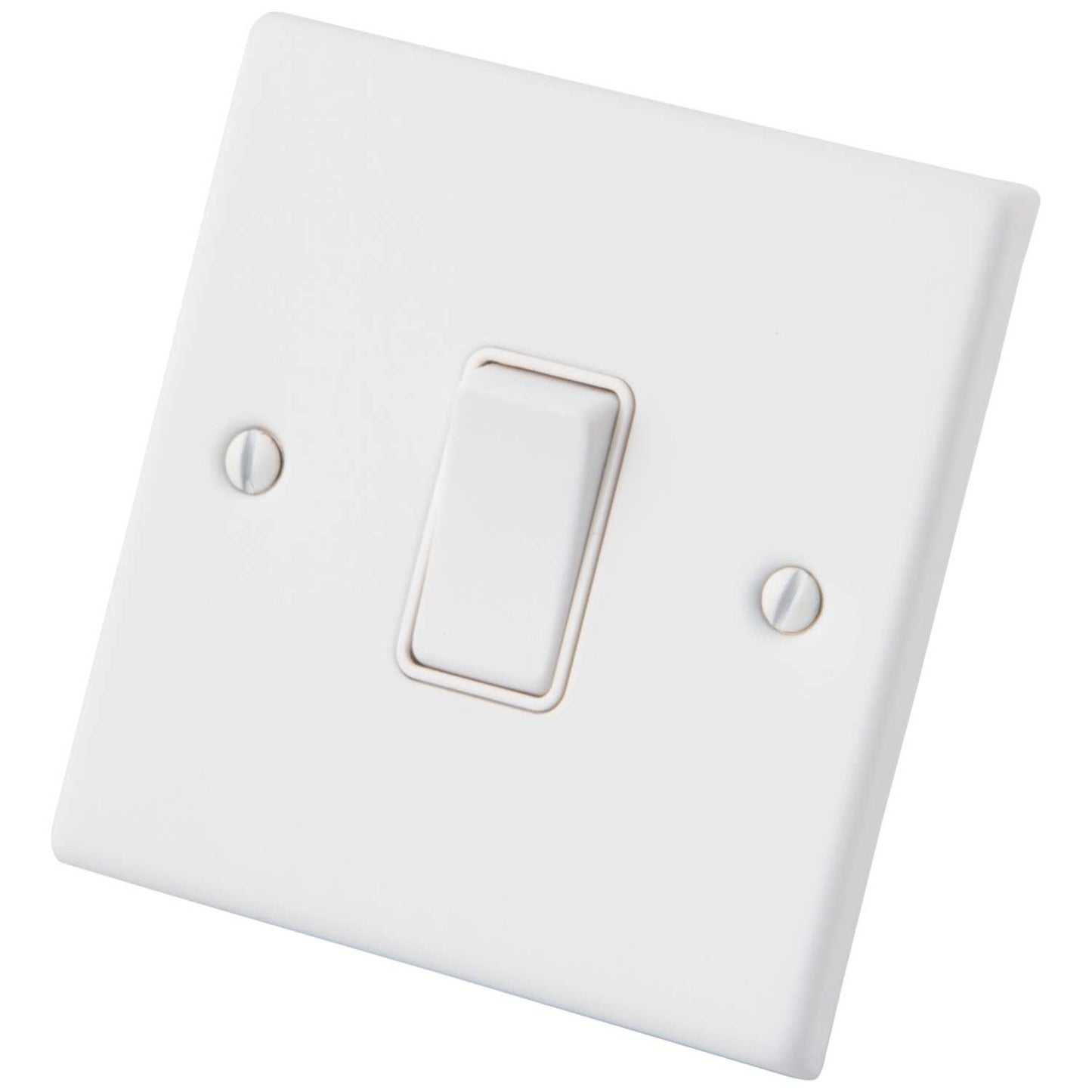 M2 Decorative 20A DP Switch White Insert Painted Matt White