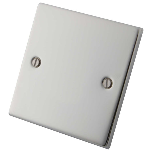 M2 Decorative 1 Gang Blank Plate Polished Stainless Steel