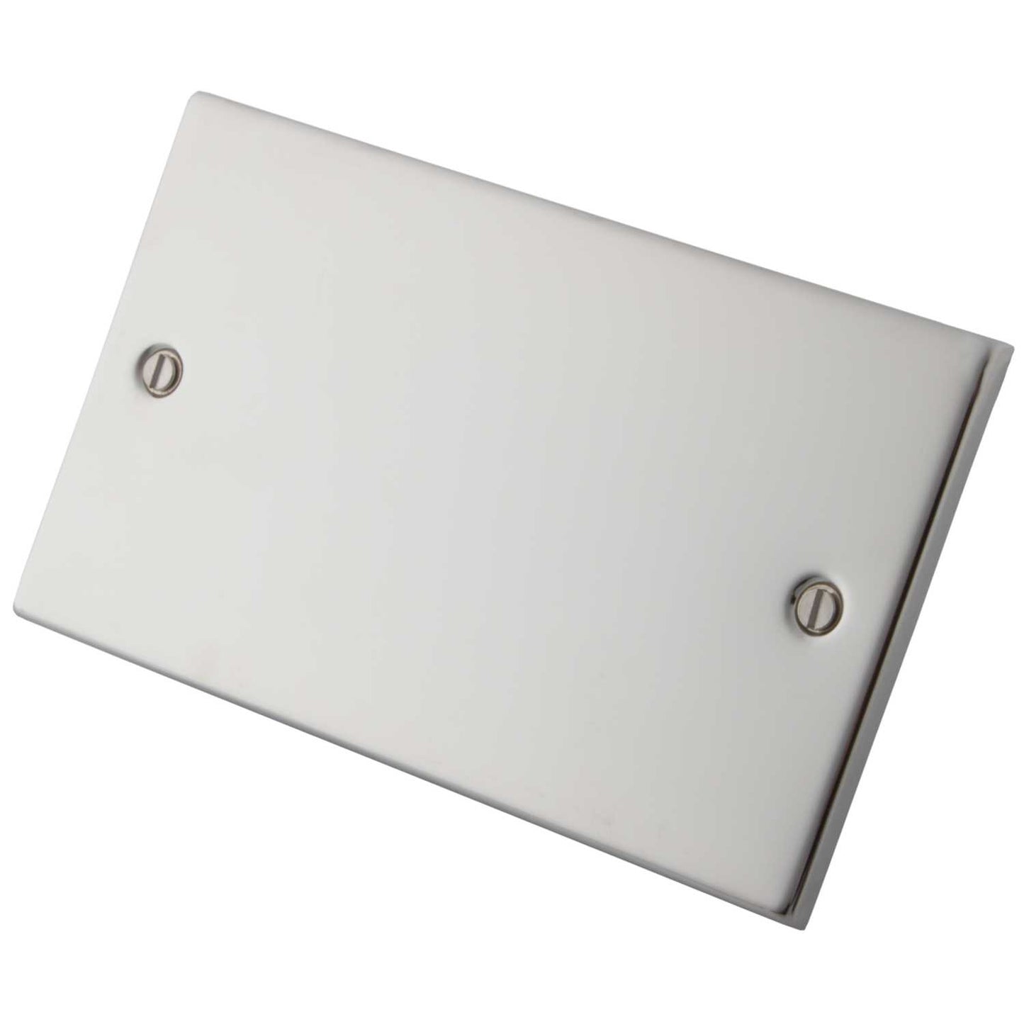 M2 Decorative 2 Gang Blank Plate Polished Stainless Steel