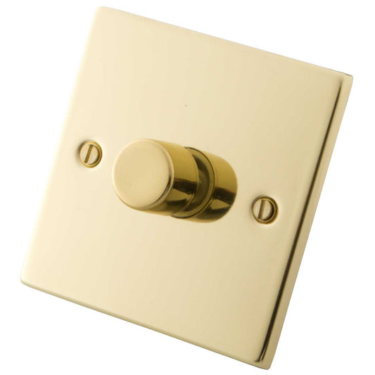 M2 Decorative 400W 1 Gang Intelligent Dimmer Polished Brass