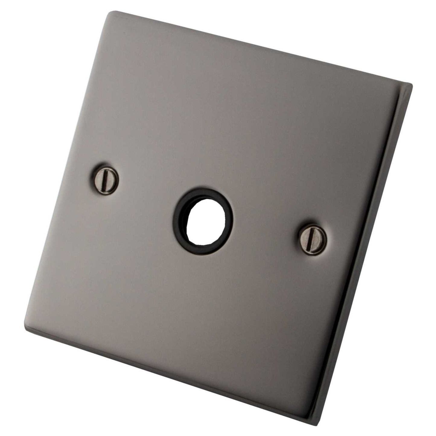 M2 Decorative 20A Flex Outlet Black Insert Black Nickel