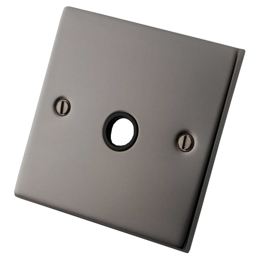 M2 Decorative 20A Flex Outlet Black Insert Black Nickel