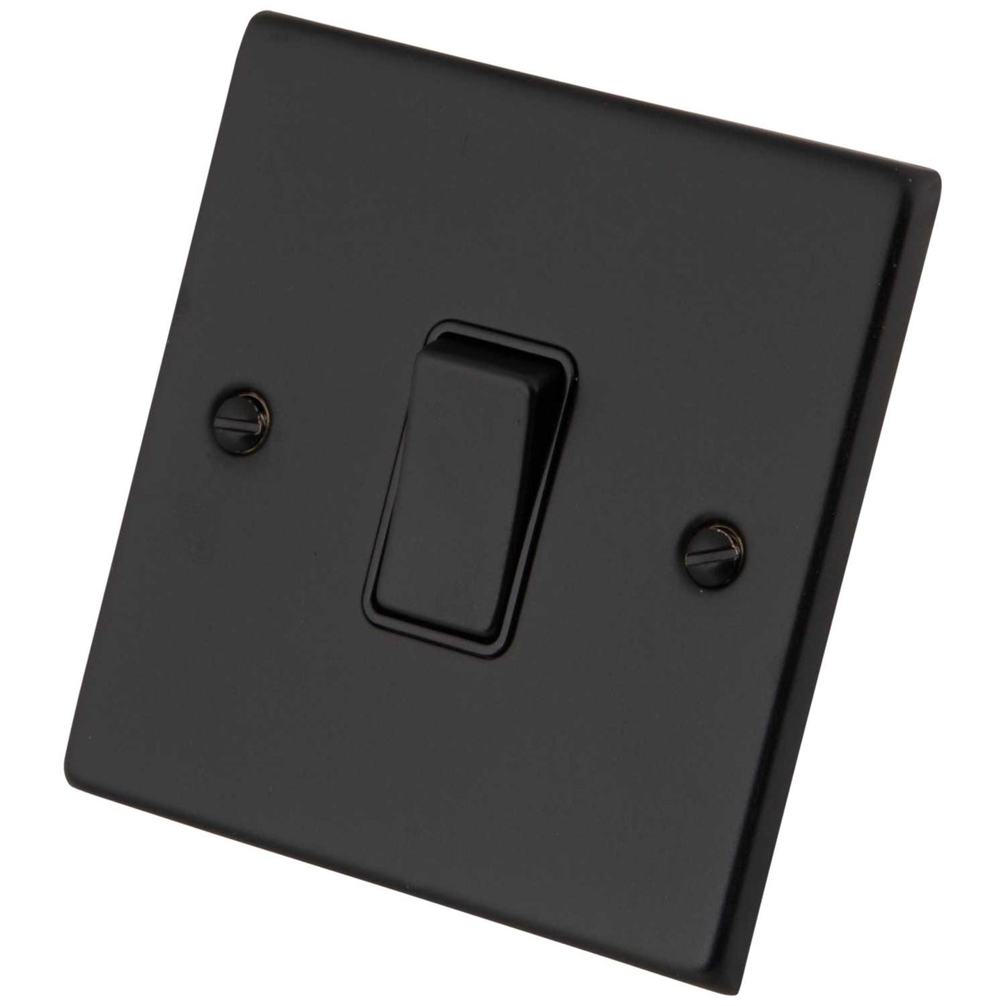 M2 Decorative 20A DP Switch Black Insert Painted Matt Black
