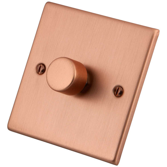 M2 Decorative 400W 1 Gang Intelligent Dimmer Copper