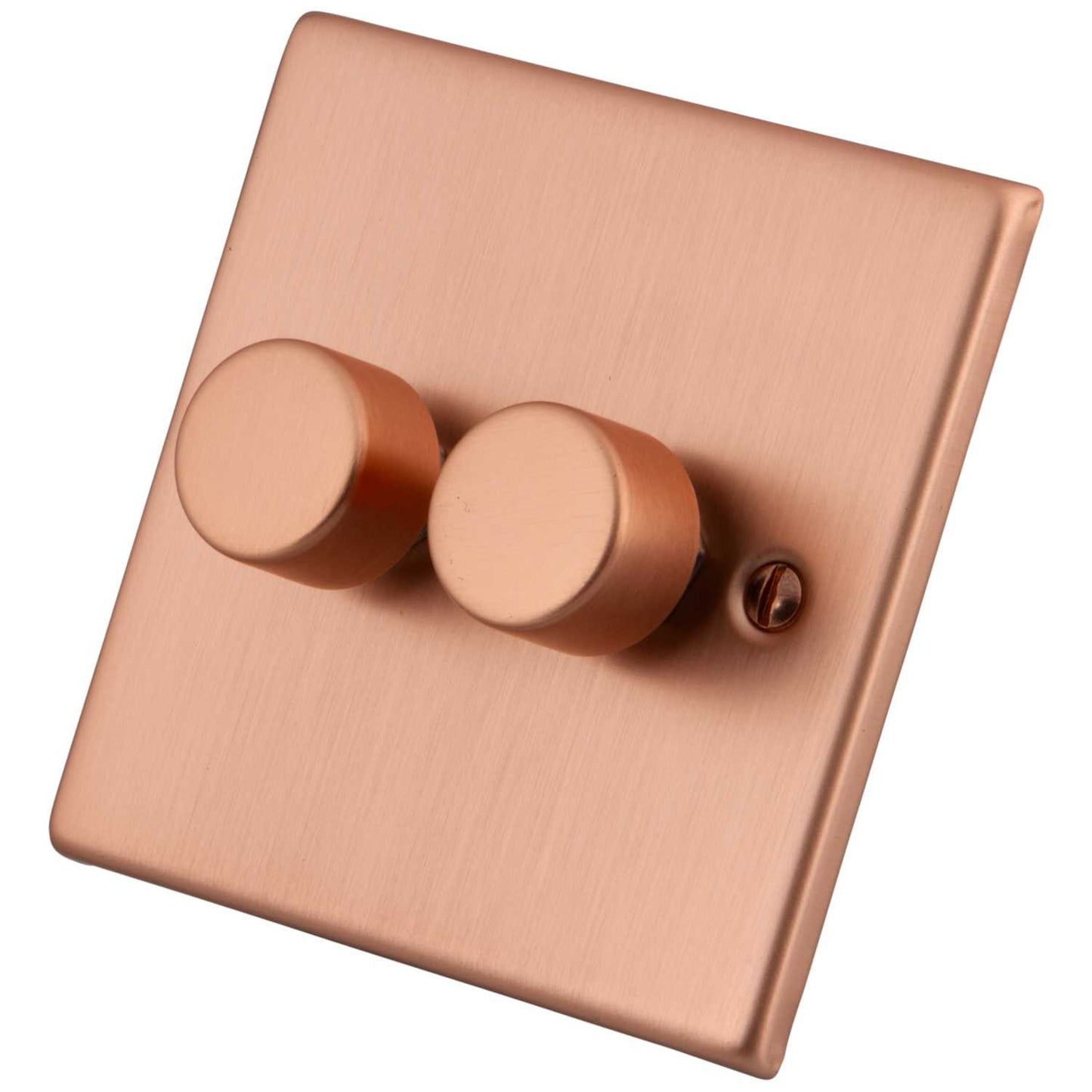M2 Decorative 400W 2 Gang Intelligent Dimmer Copper