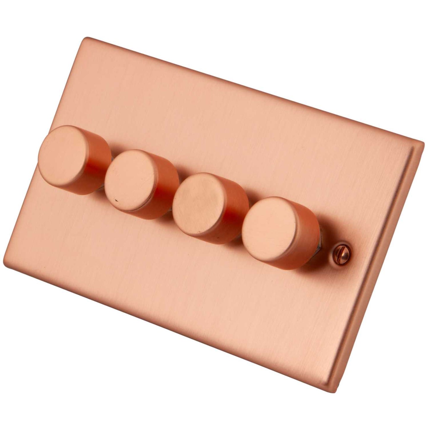 M2 Decorative 400W 4 Gang Intelligent Dimmer Copper