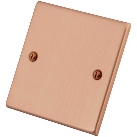 M2 Decorative 1 Gang Blank Plate Copper
