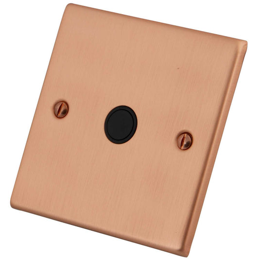 M2 Decorative 20A Flex Outlet Black Insert Copper