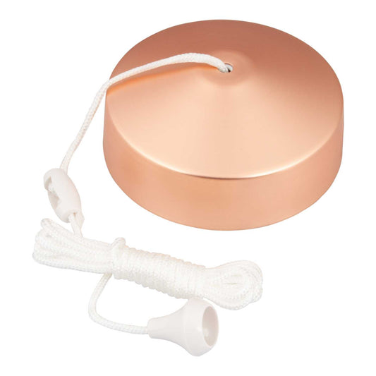 M2 Decorative 10A 2 Way Pullcord Switch Copper