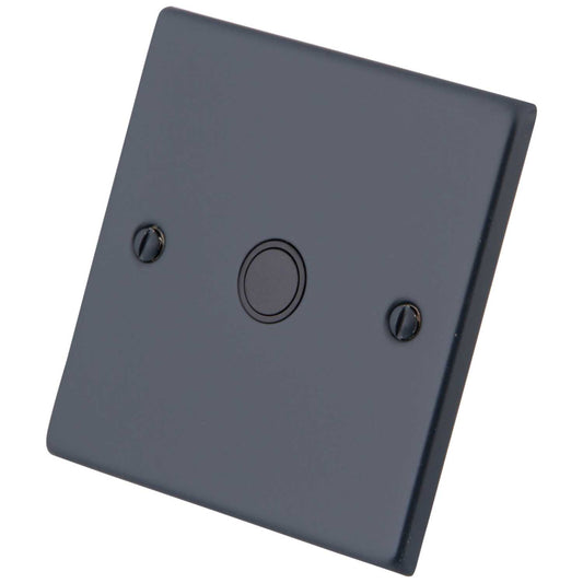 M2 Decorative 20A Flex Outlet Black Insert Granite Blue