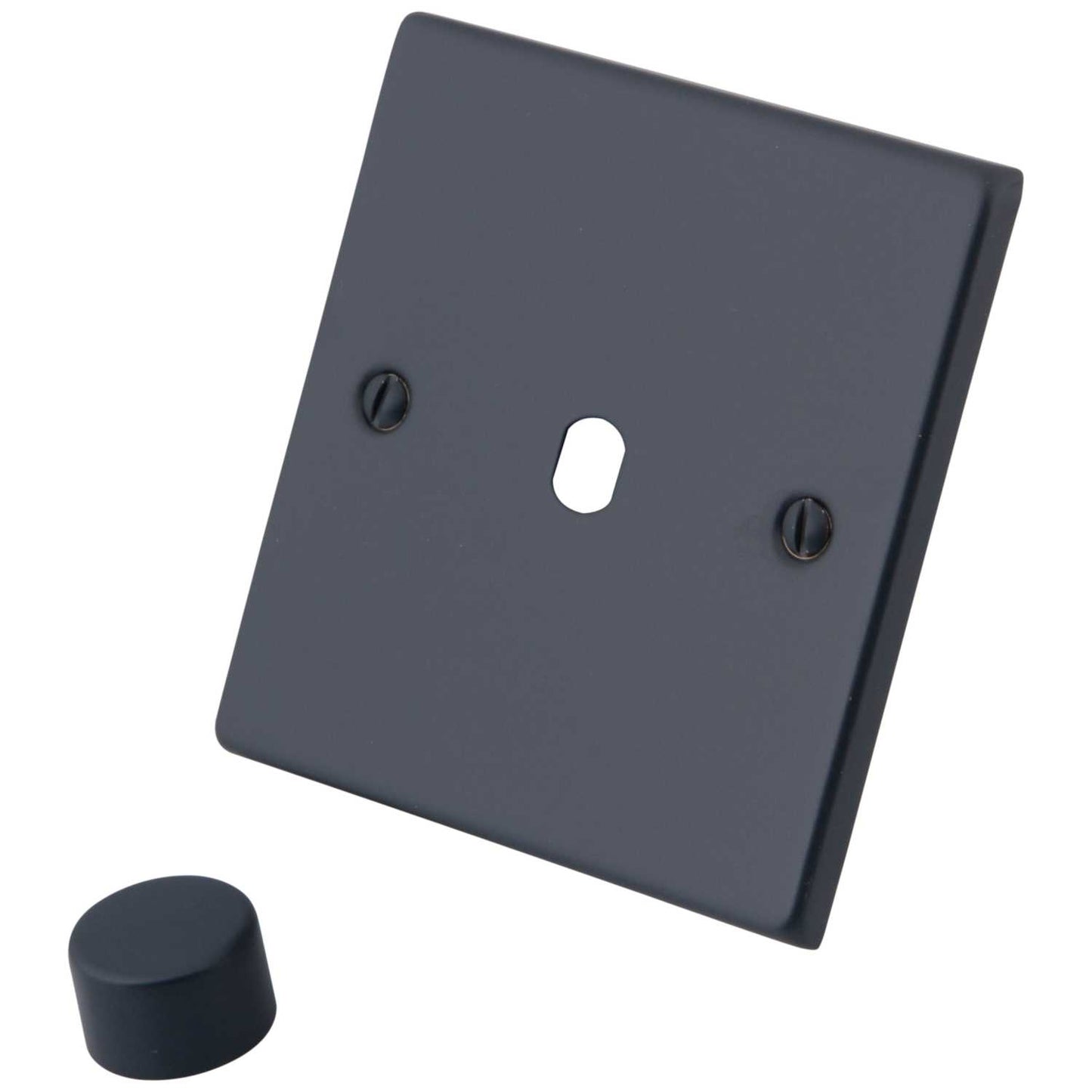 M2 Decorative 1 Gang Unfurnished Dimmer Plate Granite Blue