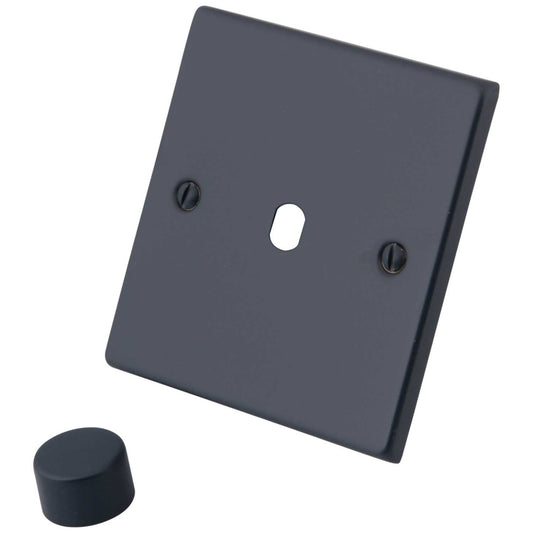 M2 Decorative 1 Gang Unfurnished Dimmer Plate Granite Blue