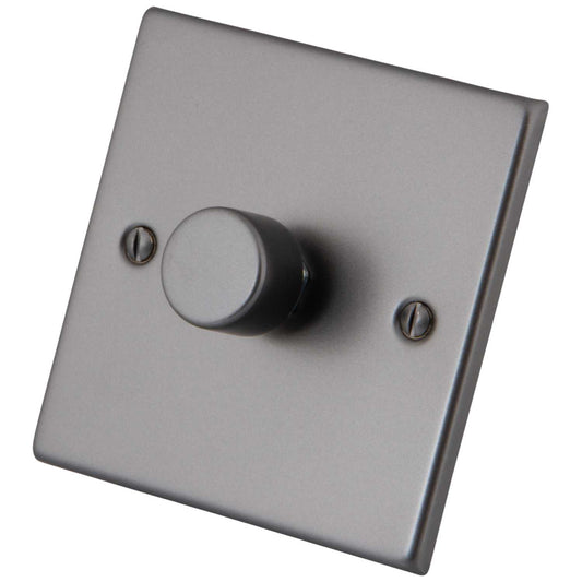 M2 Decorative 400W 1 Gang Leading Edge LED Dimmer Gunmetal