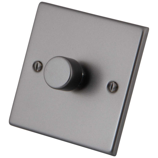 M2 Decorative 400W 1 Gang Intelligent Dimmer Gunmetal