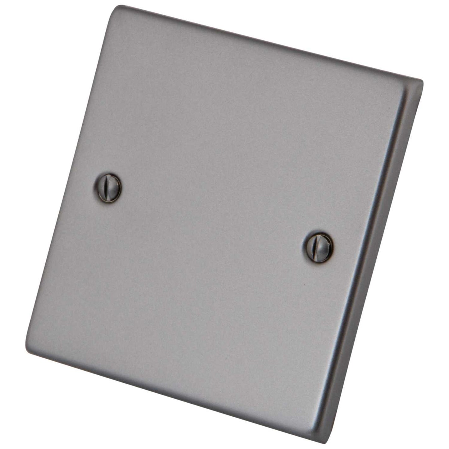M2 Decorative 1 Gang Blank Plate Gunmetal