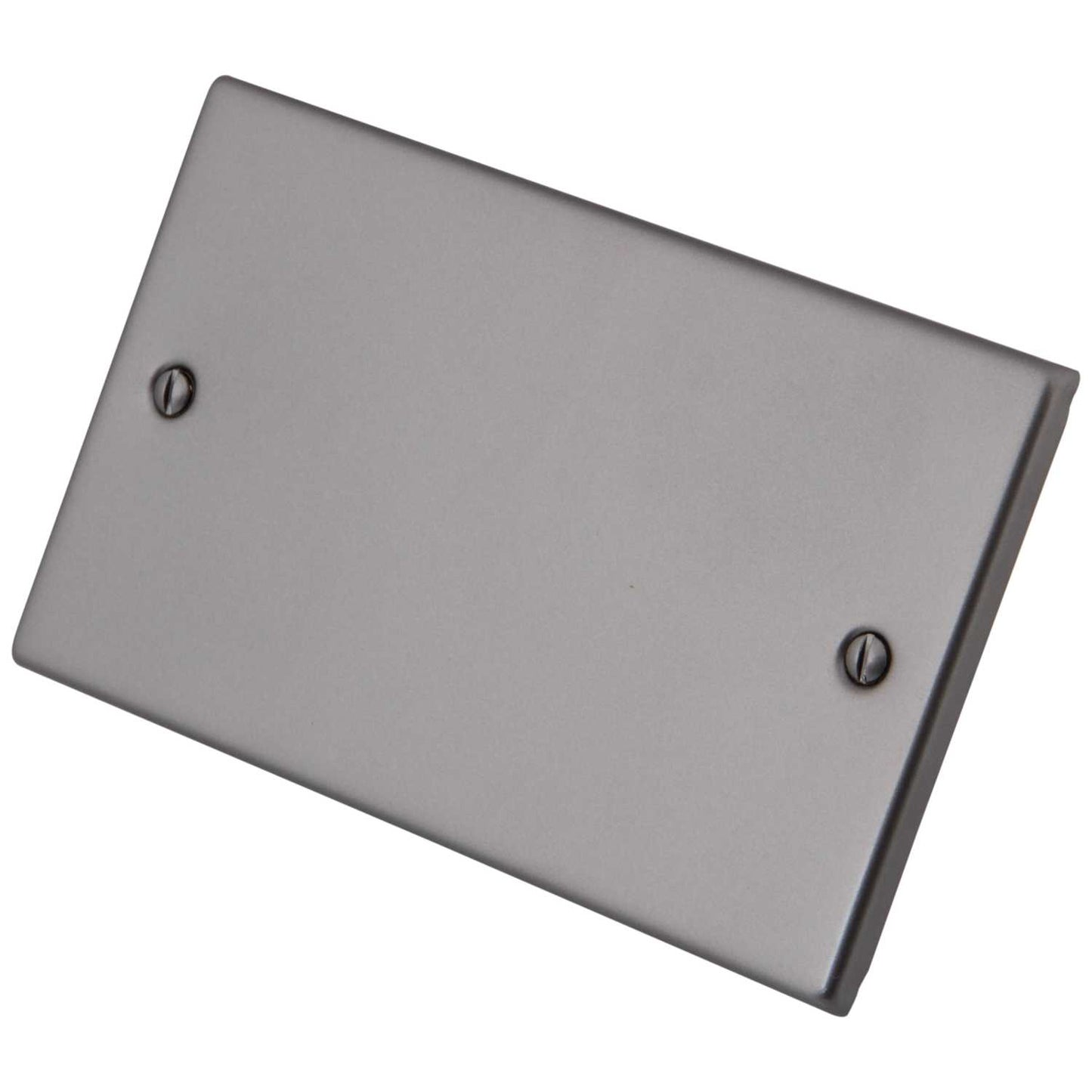 M2 Decorative 2 Gang Blank Plate Gunmetal