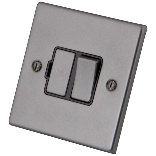 M2 Decorative 13A Switched Fused Spur Black Insert Gunmetal