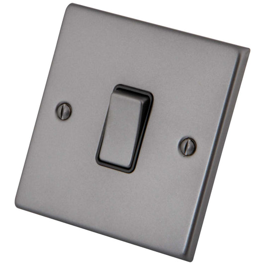 M2 Decorative 20A DP Switch Black Insert Gunmetal