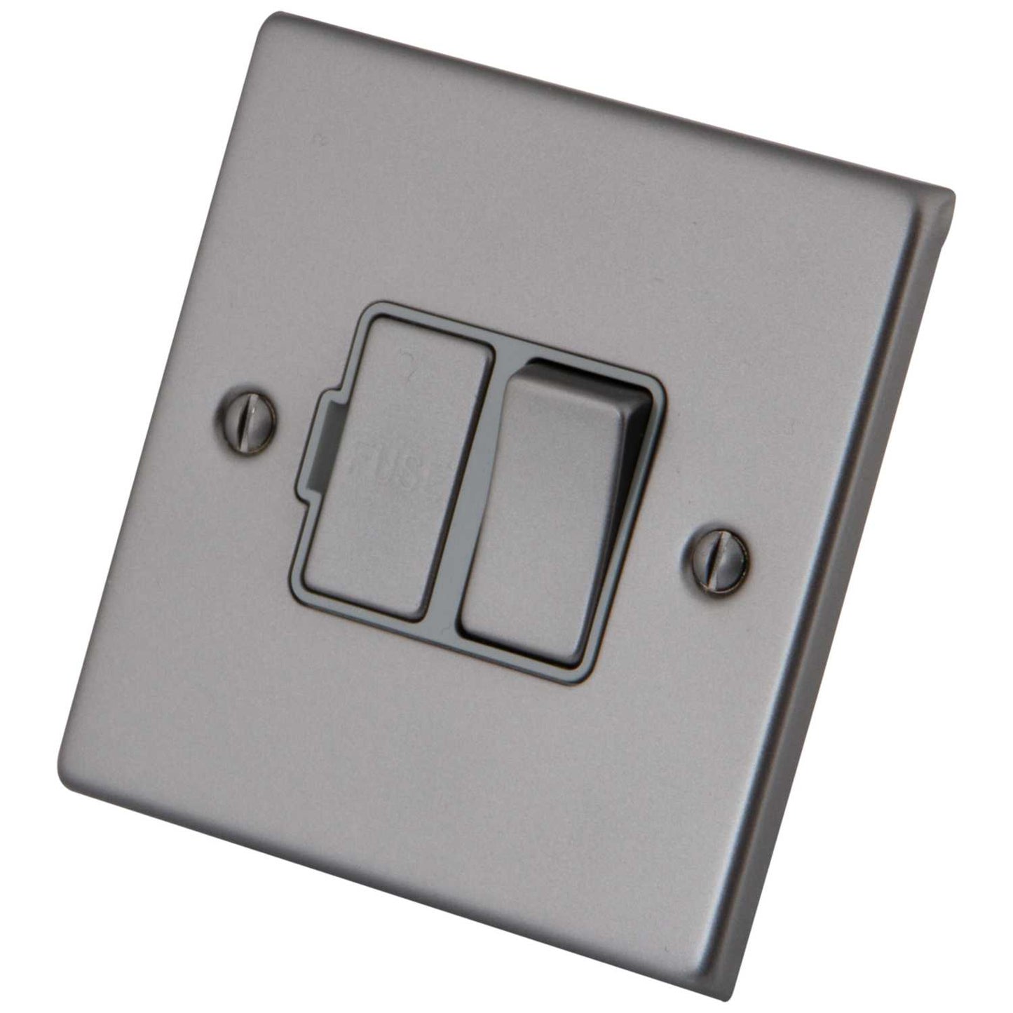 M2 Decorative 13A Switched Fused Spur Grey Insert Gunmetal