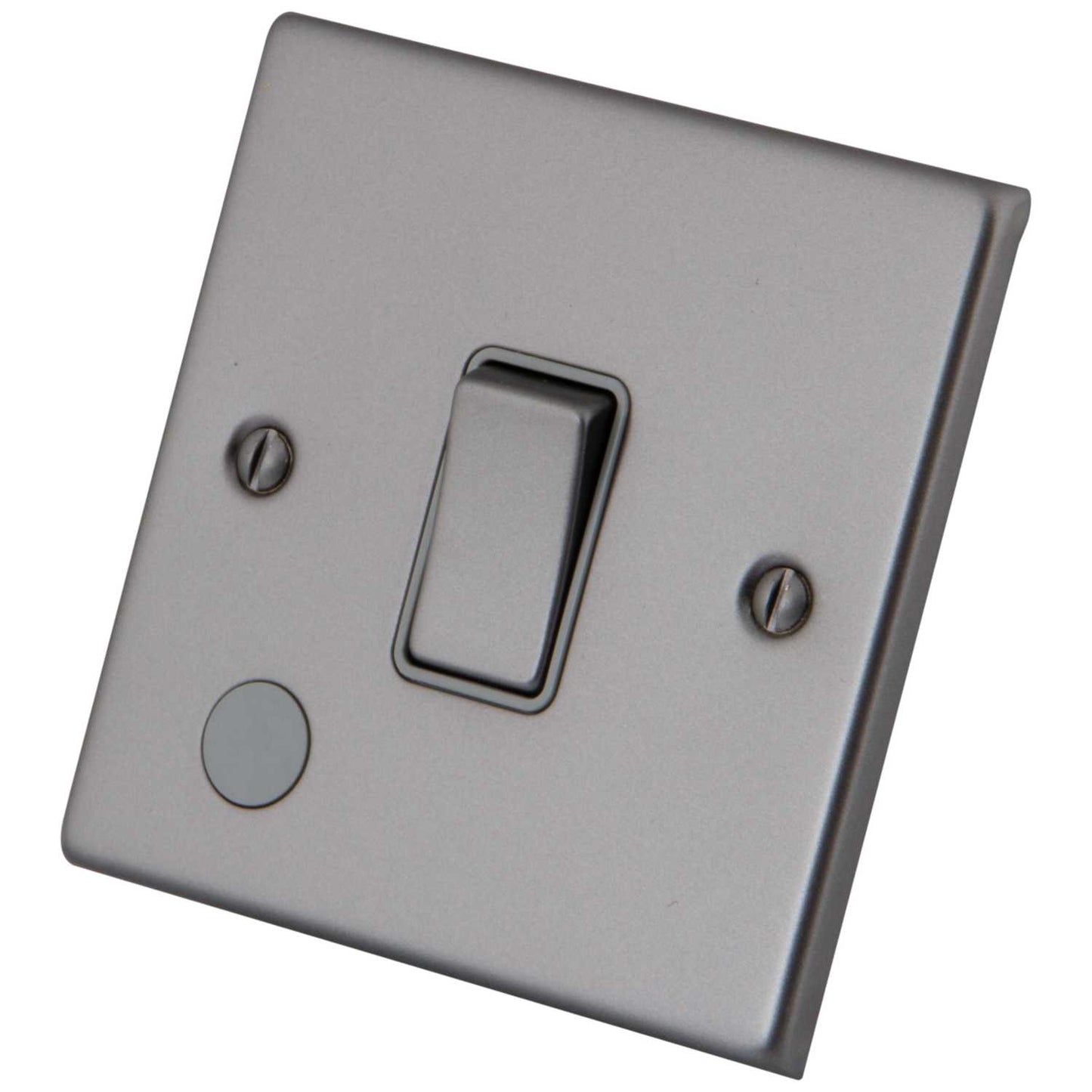 M2 Decorative 20A DP Switch with Flex Outlet Grey Insert Gunmetal