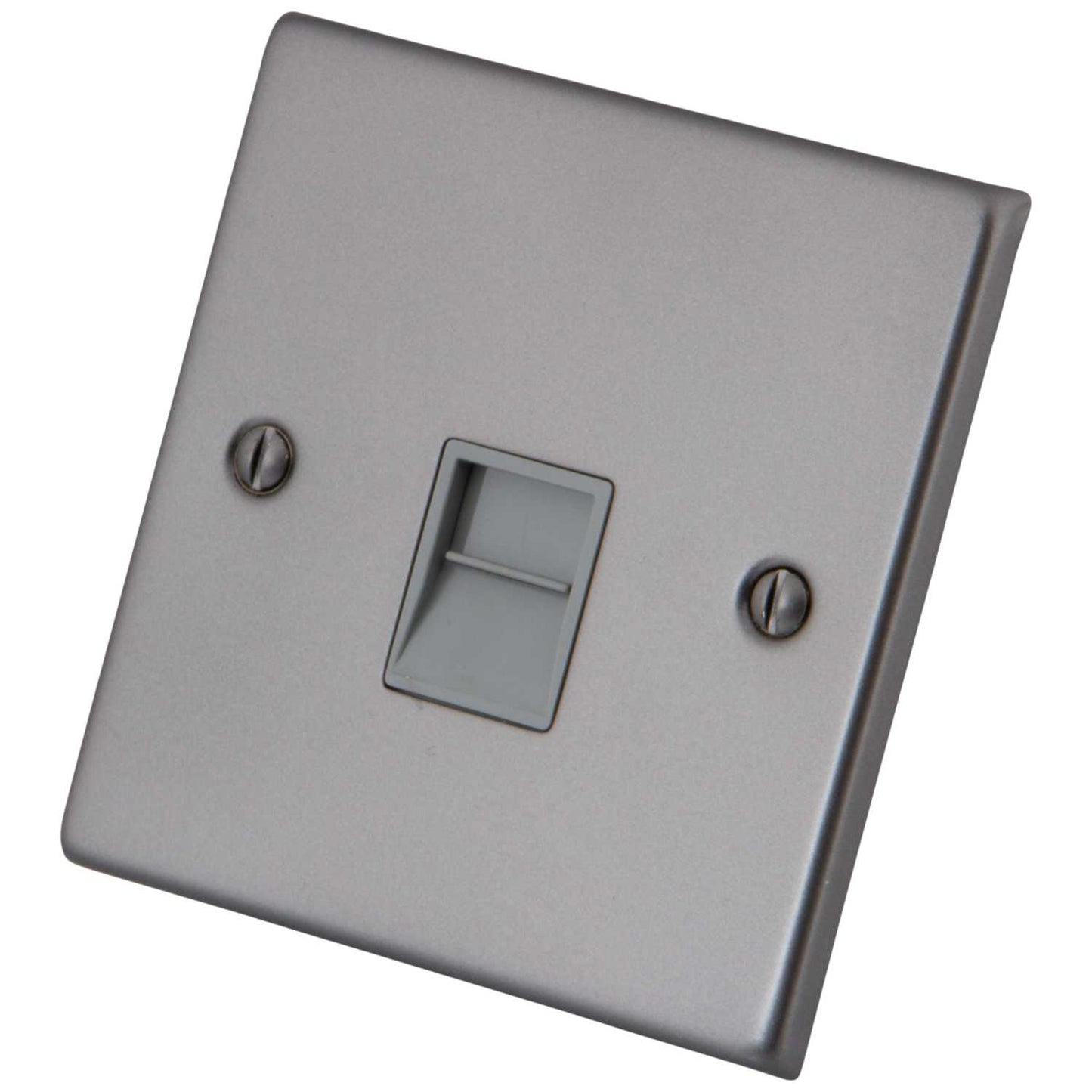 M2 Decorative 1 Gang Master Telephone Grey Insert Gunmetal