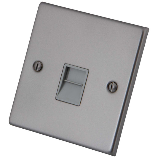 M2 Decorative 1 Gang Master Telephone Grey Insert Gunmetal