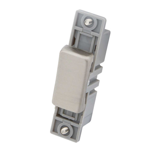 M2 Decorative 10A 2 Way Light Switch Module Brushed Stainless Steel