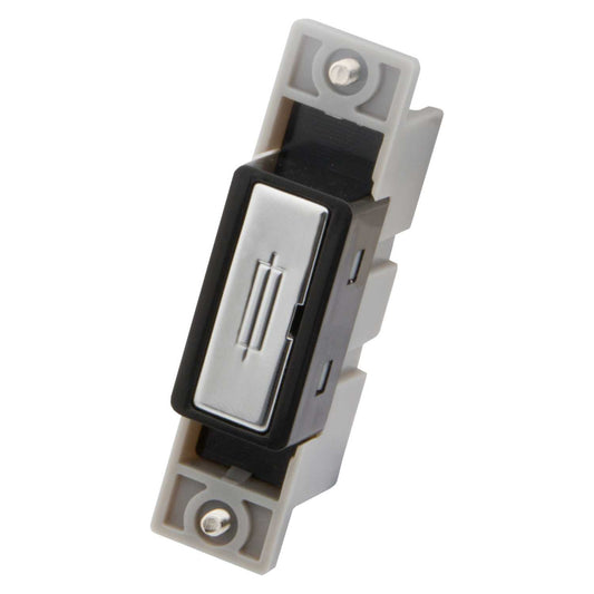 M2 Decorative 13A Fused Module Black Insert Polished Stainless Steel